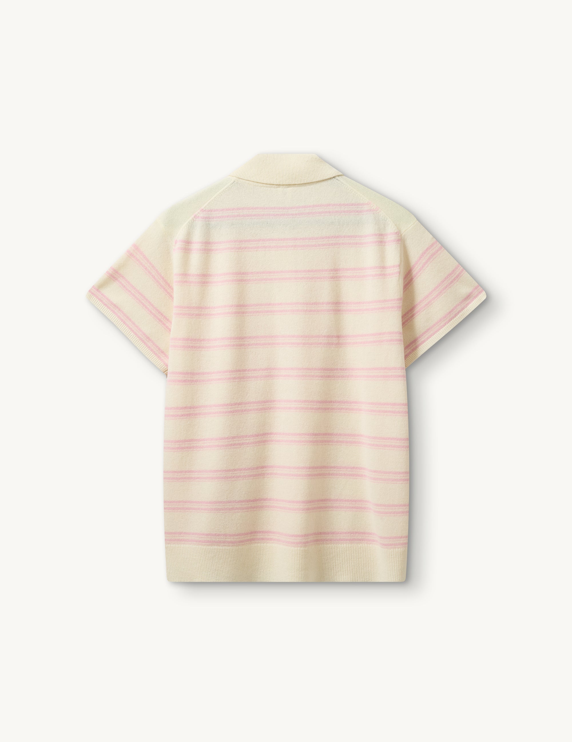 Como Dads Polo N Cream/pink stripe