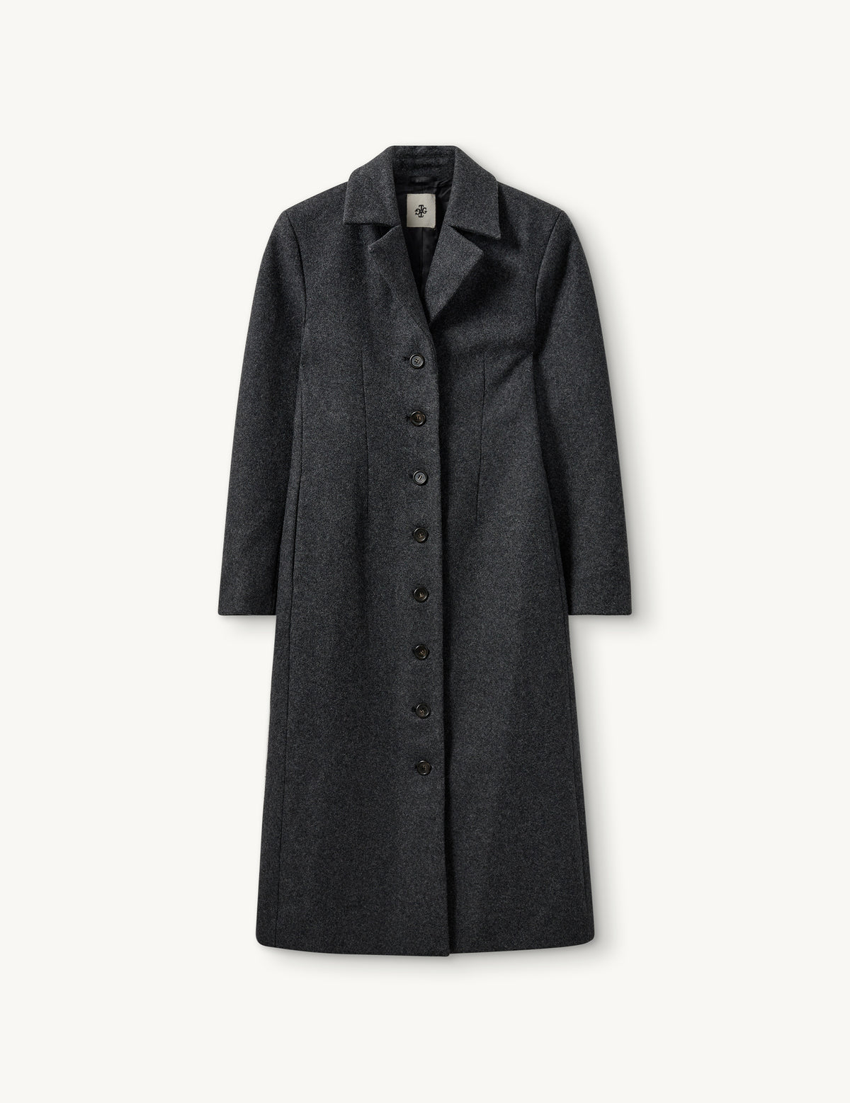 Manhattan Fitted Coat Grey Melange