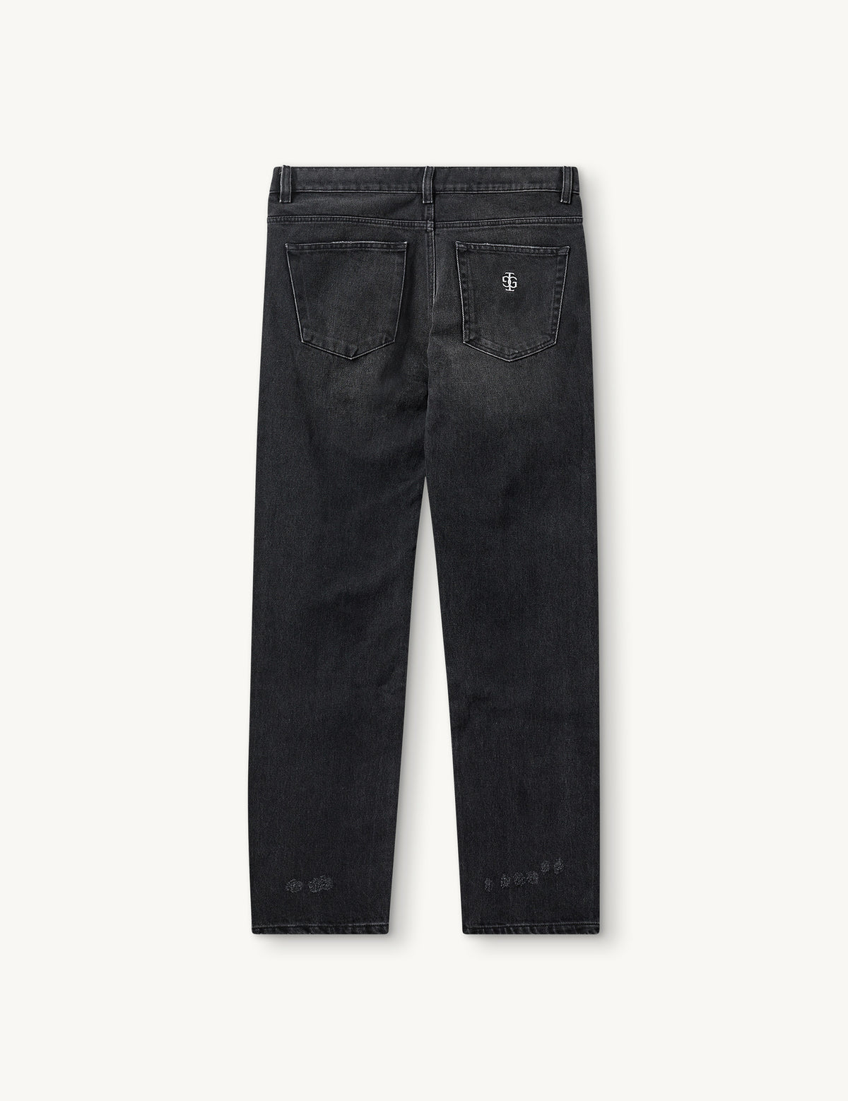 Darcy Distressed Jeans Washed Black Denim