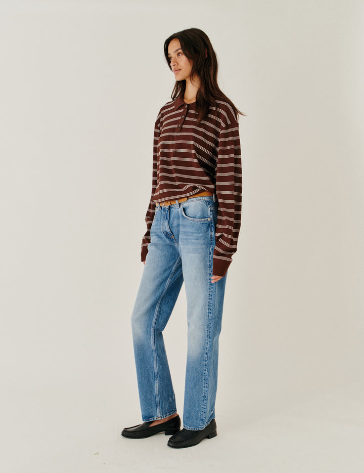Darcy Distressed Jeans Washed Blue 25 / Washed Blue