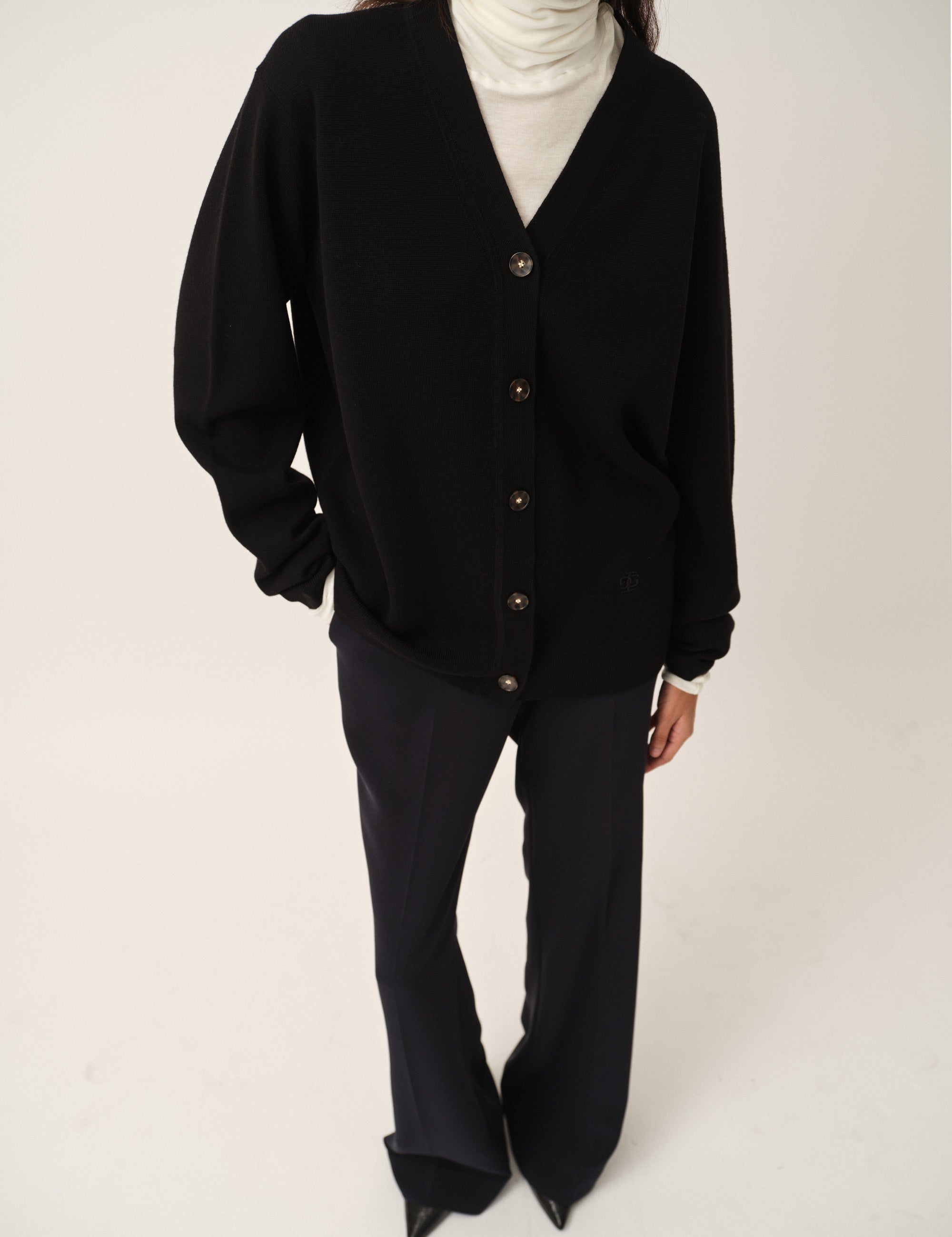 Bergen Dad Cardigan Black 4 / Black
