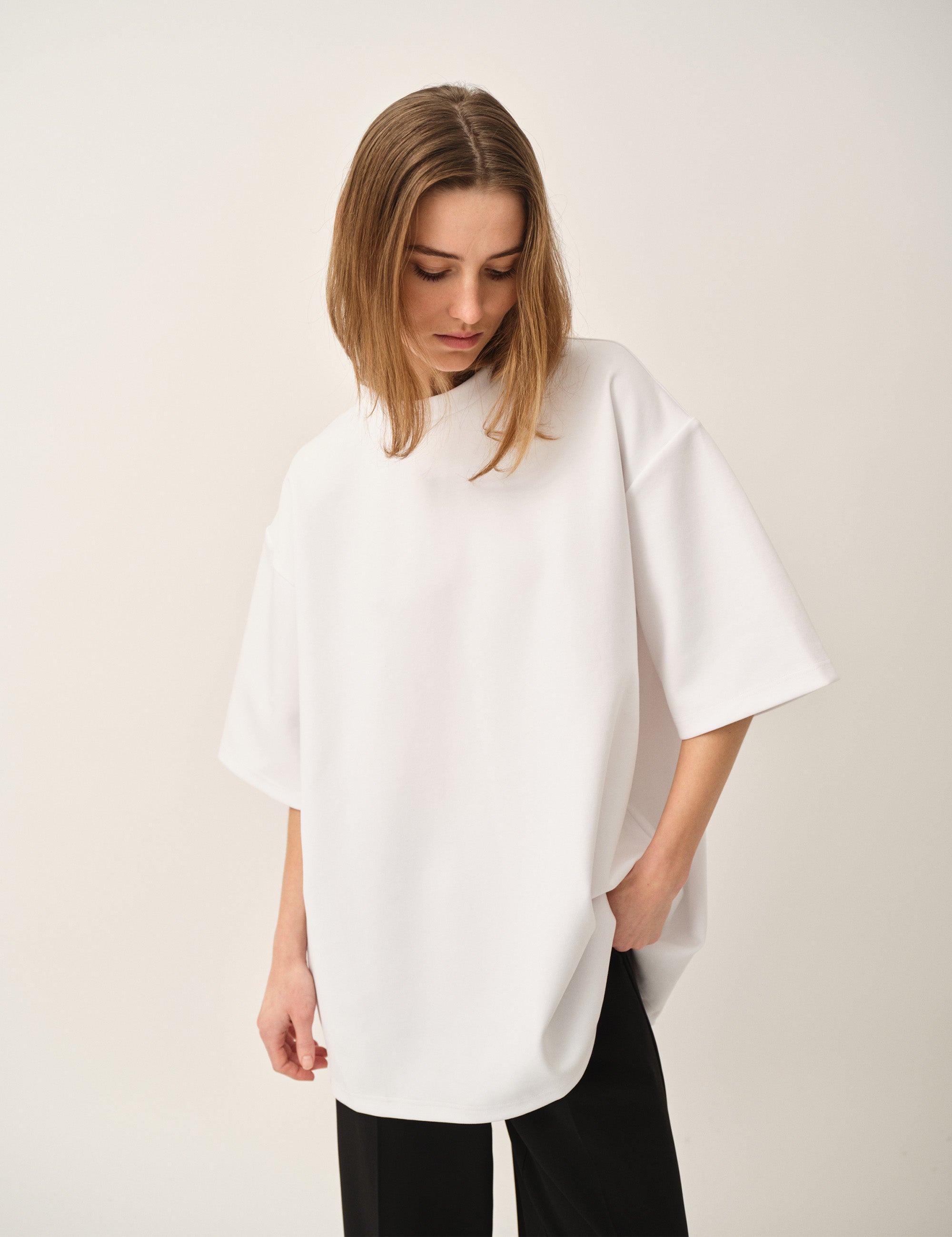 TG Bow Tee Cream OS / Cream