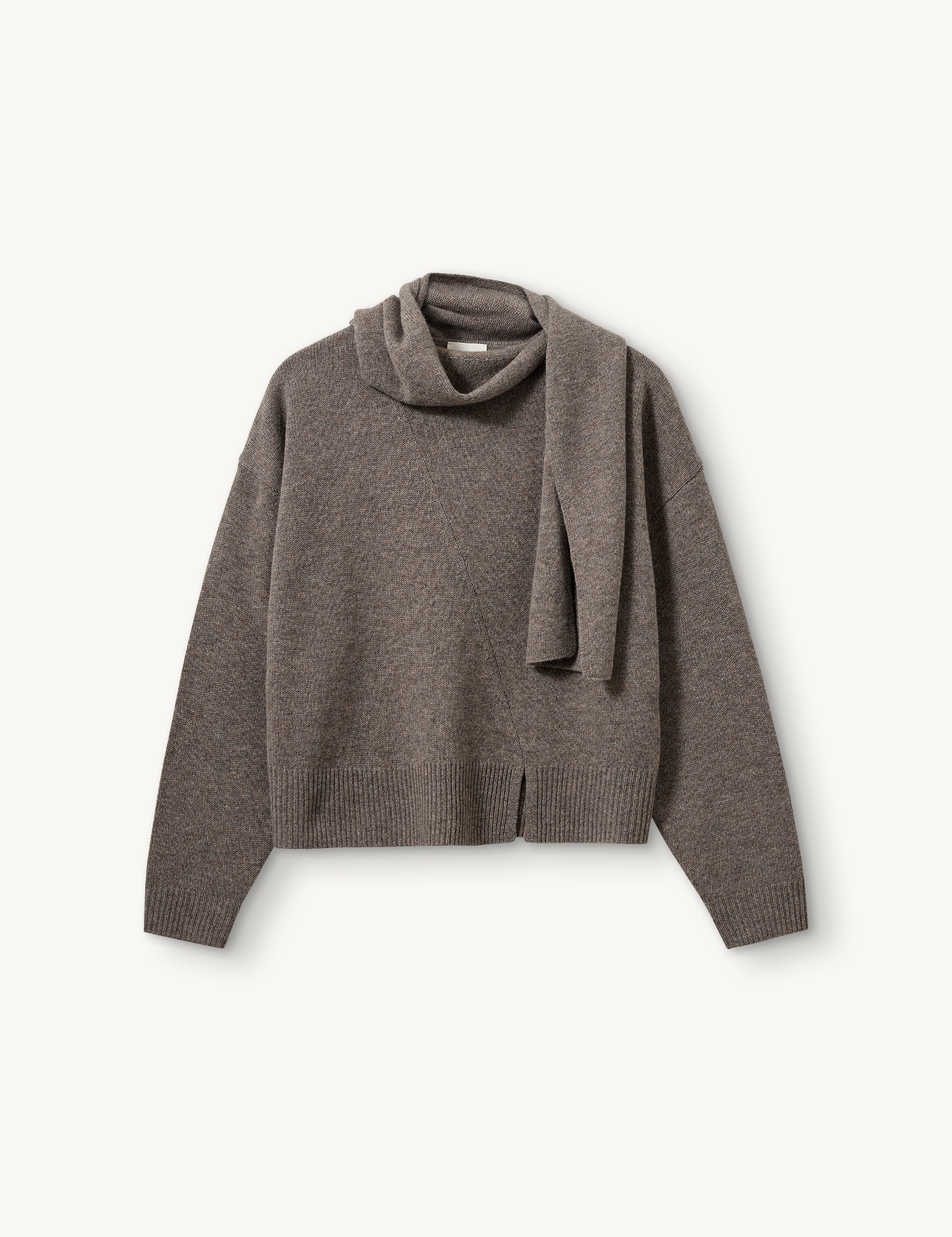 Volmer Scarf Sweater Mushroom
