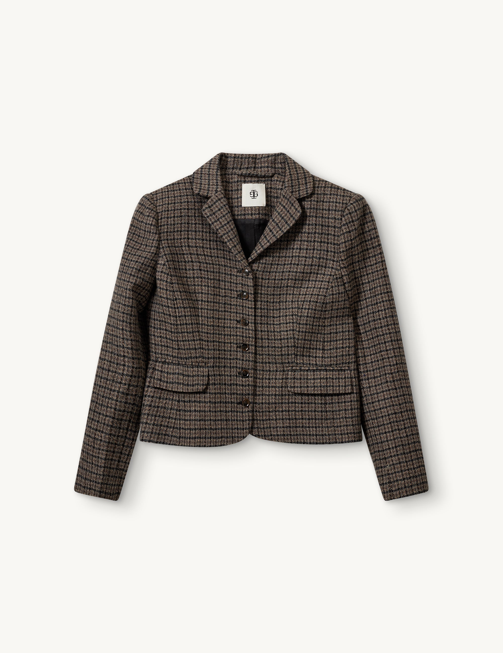 Balmoral Mini Blazer Brown/black check