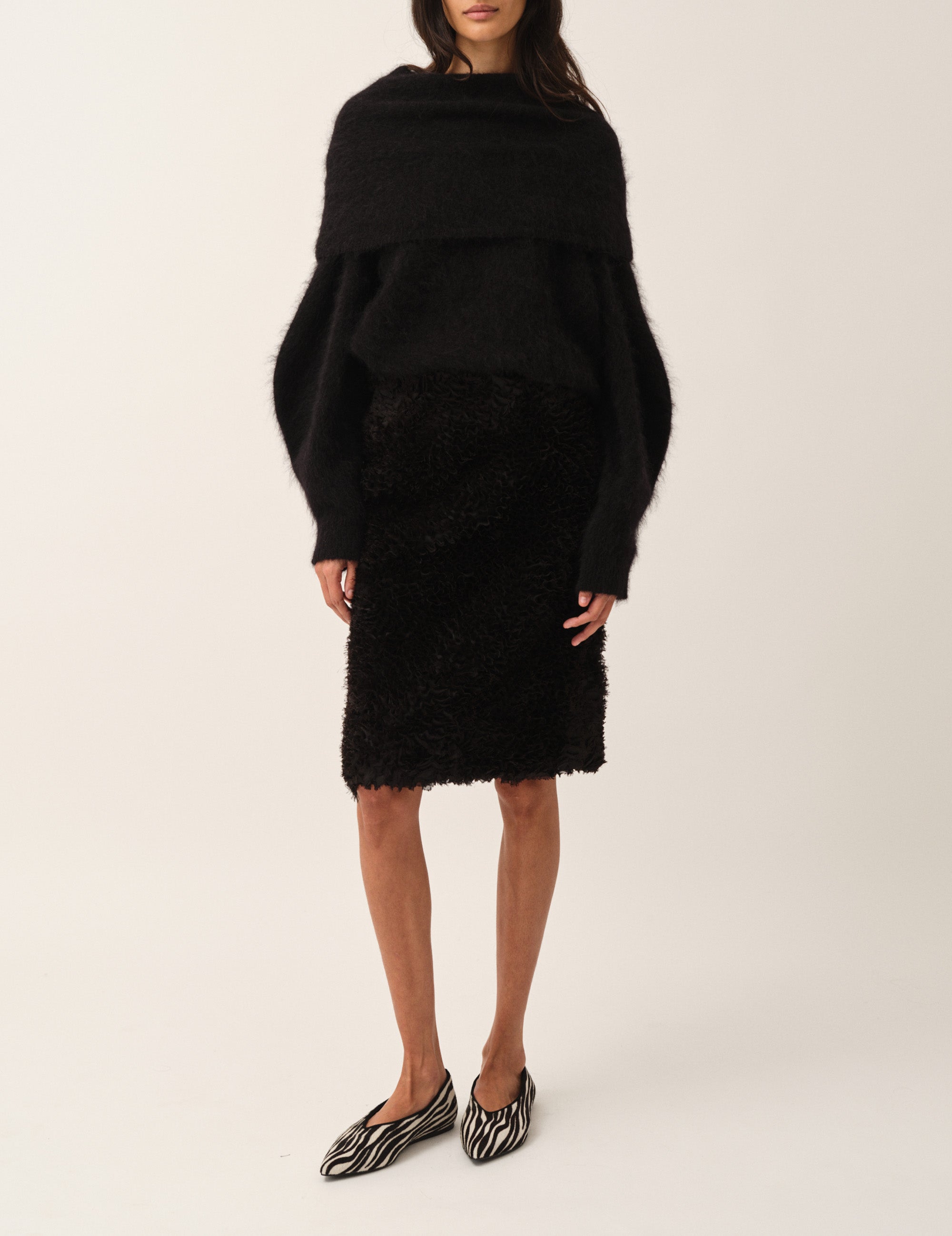 Hydra Pencil Skirt Black 4 / Black