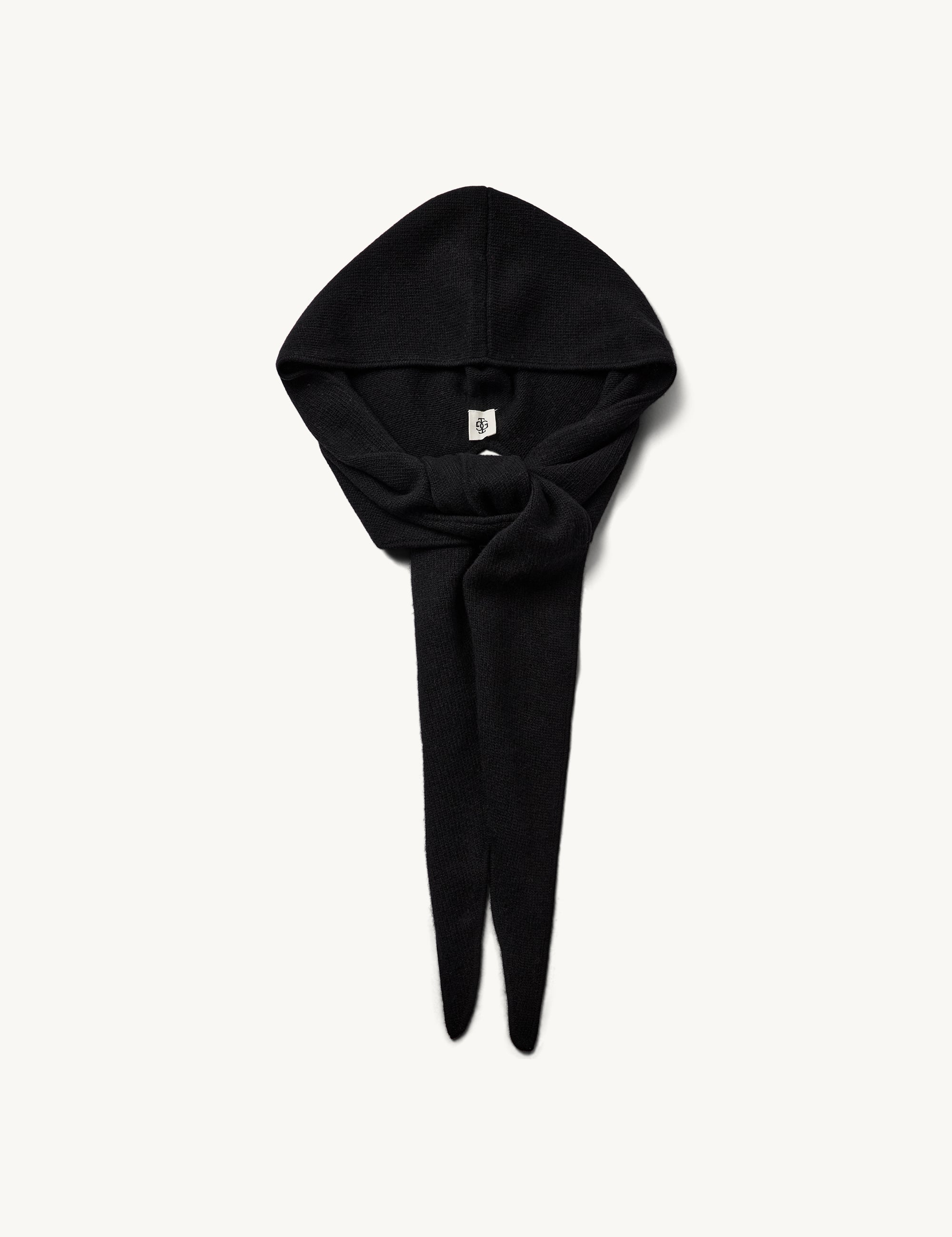Como Hood Scarf Black