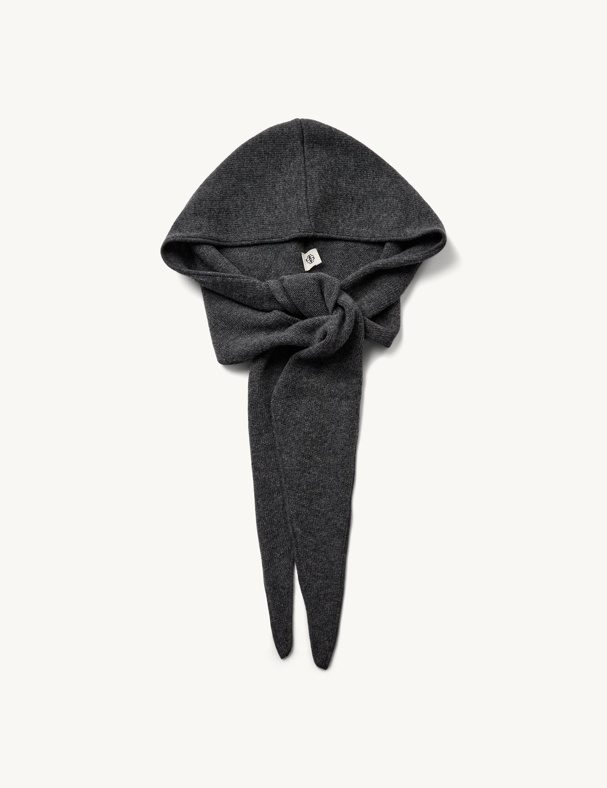 Como Hood Scarf Grey Melange