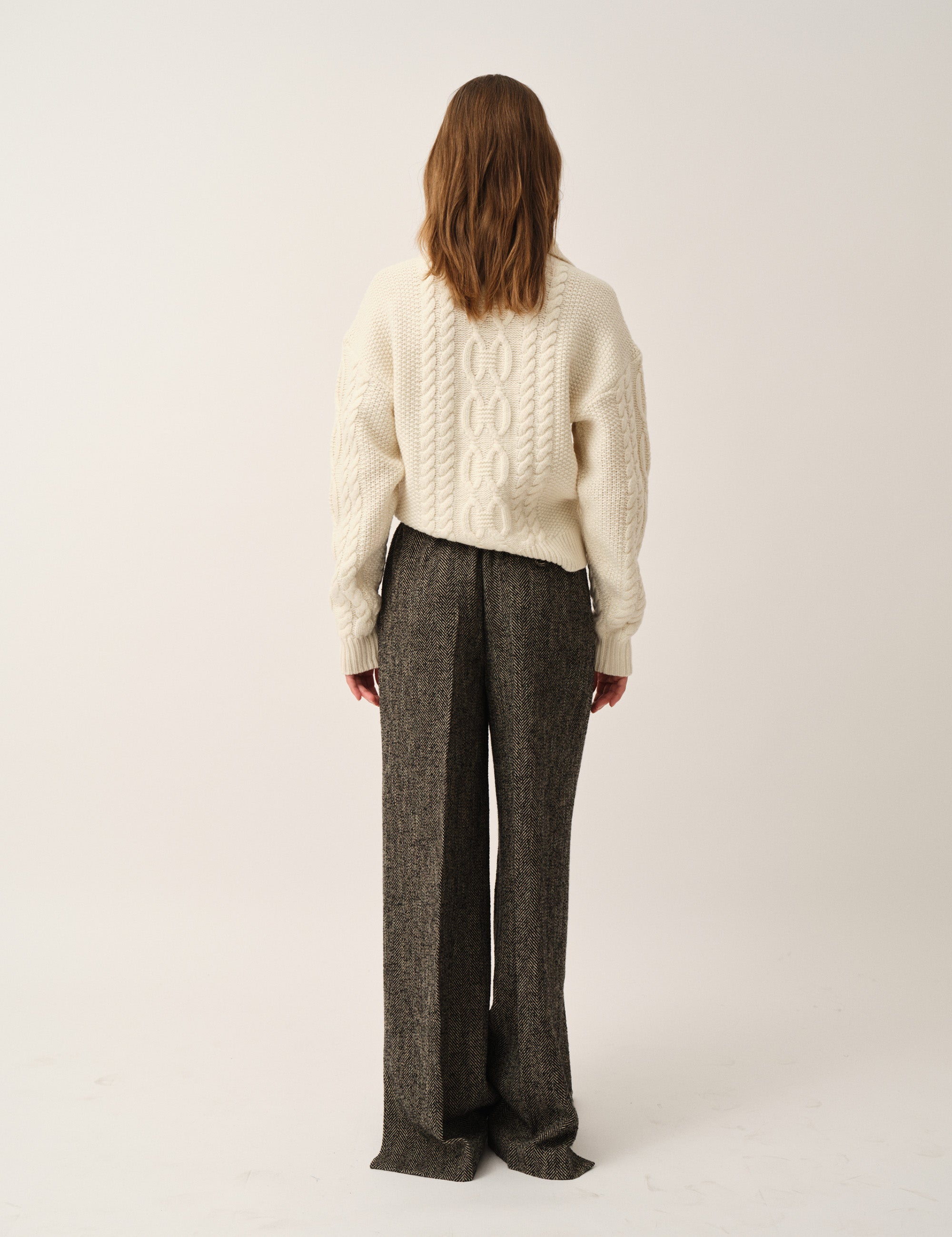 York Pants Black/brown herringbone 4 / Black/brown herringbone