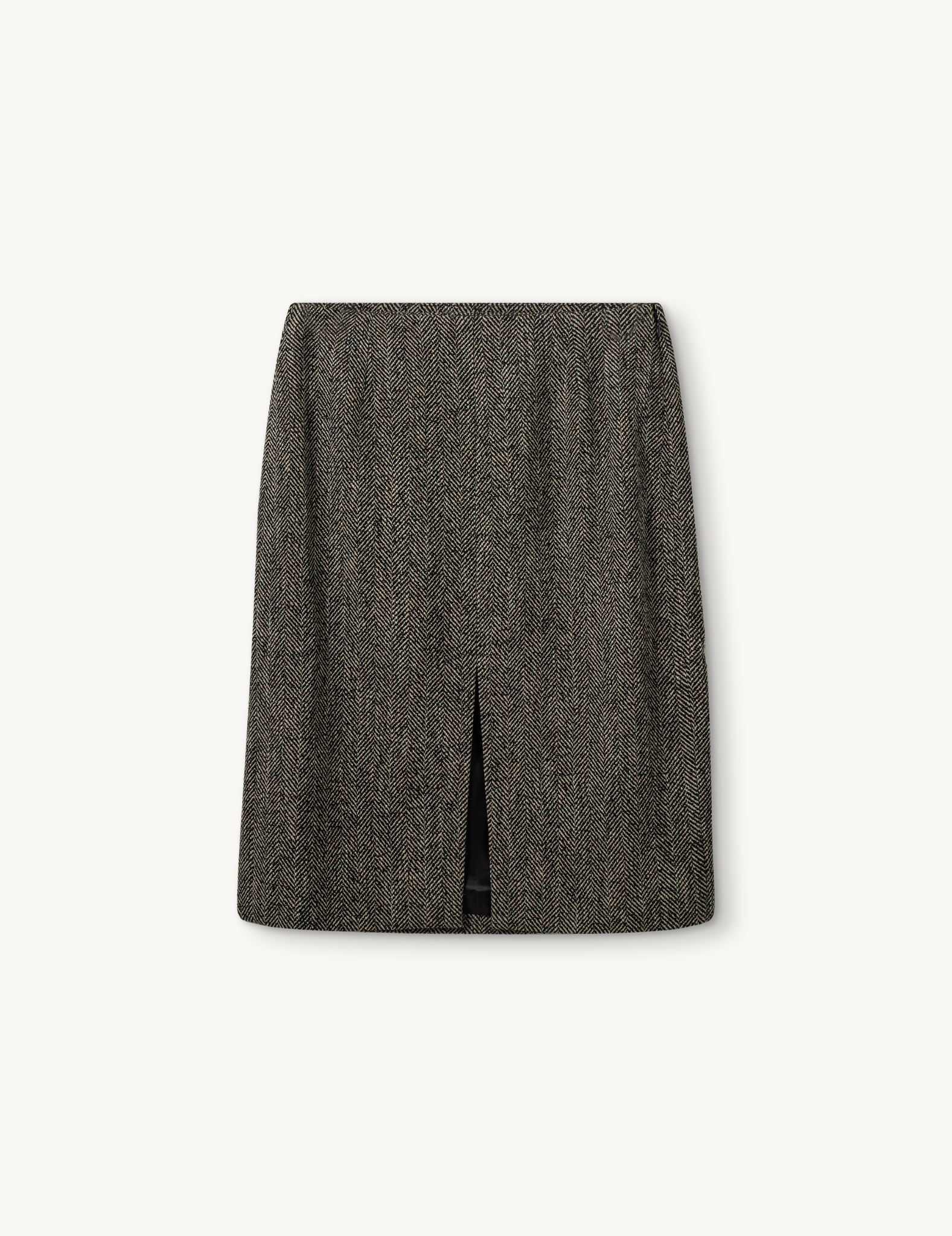 York Pencil Skirt Black/brown herringbone