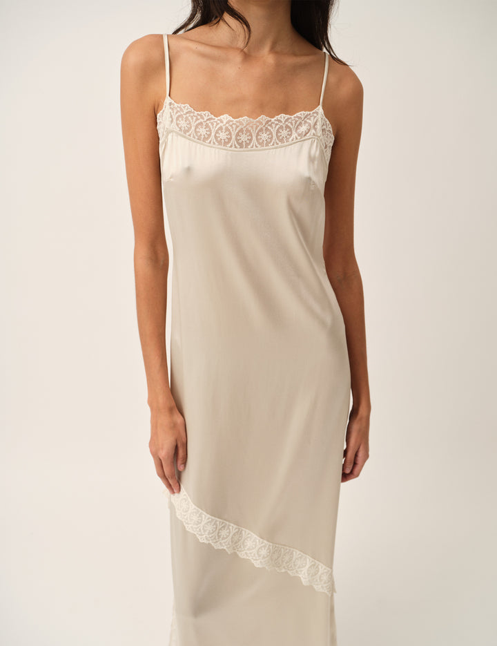 Cata Lace Dress Ecru 4 / Ecru