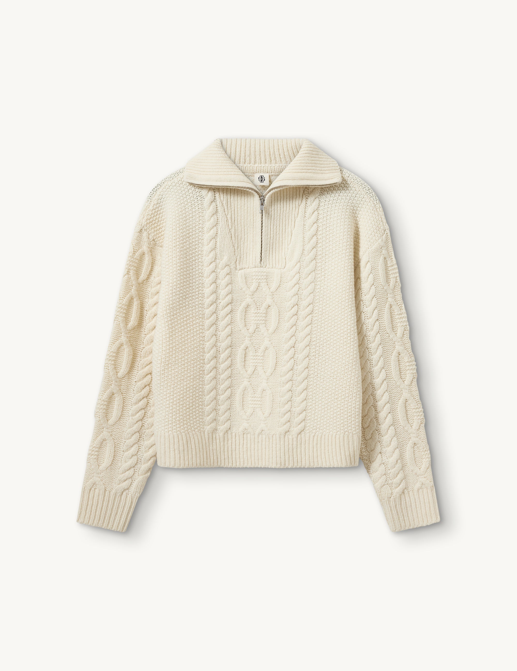 Como Zip Sweater Cream