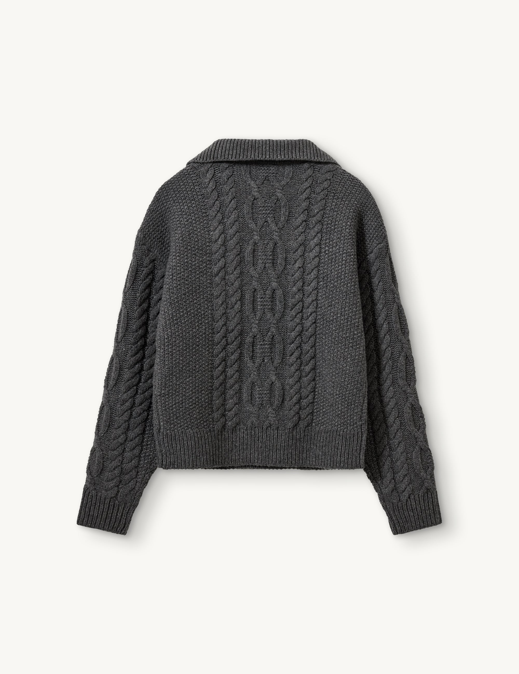Como Zip Sweater Grey Melange